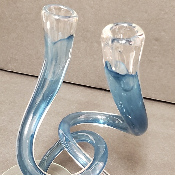 Hudson Glass Twist Candlestick - Picture 5 of 11